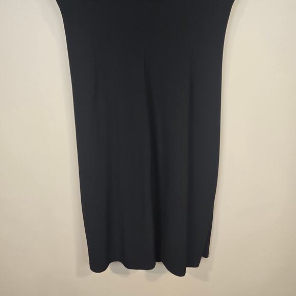Women's American Living Dress Black V-Neck Sleeveless Sheath Dress | Size 10 - Picture 7 of 8